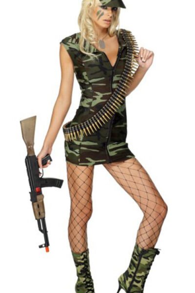 Sexig Feberkamp Militärdräkt Armédräkt Militärkläder