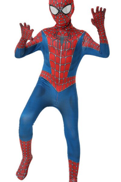 Klassisk Spiderman Raimi Dräkt Superhjältedräkt Maskeradkläder För Vuxna Och Barn